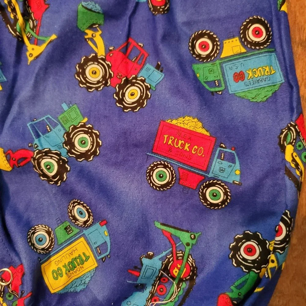 Vintage Handmade Tractor Truck Jumpsuit Baby Boy 6-9 Months